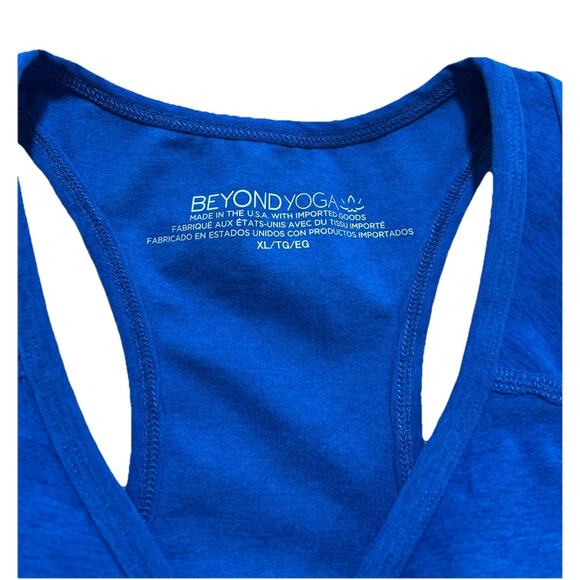 Beyond Yoga Women's XL Blue Space Dye Lift Your Spirits Active Sports Bra - Picture 3 of 7